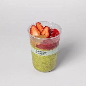 Strawberry Matcha Chia Pudding (GF, DF, V)